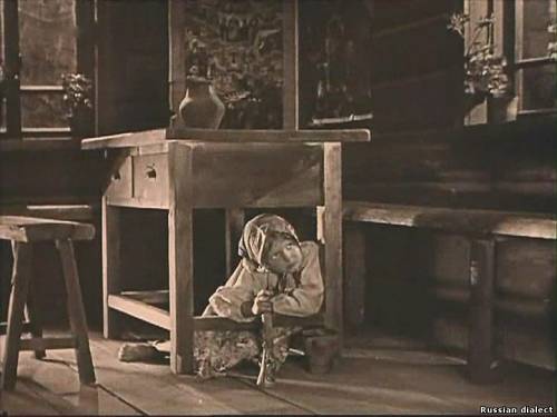 Кадр из фильма "Каштанка" (1926 г.) режиссер Ольга Преображенская